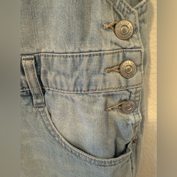 EUC Free People We The Free Denim Shortalls Size XS - Picture 4 of 9